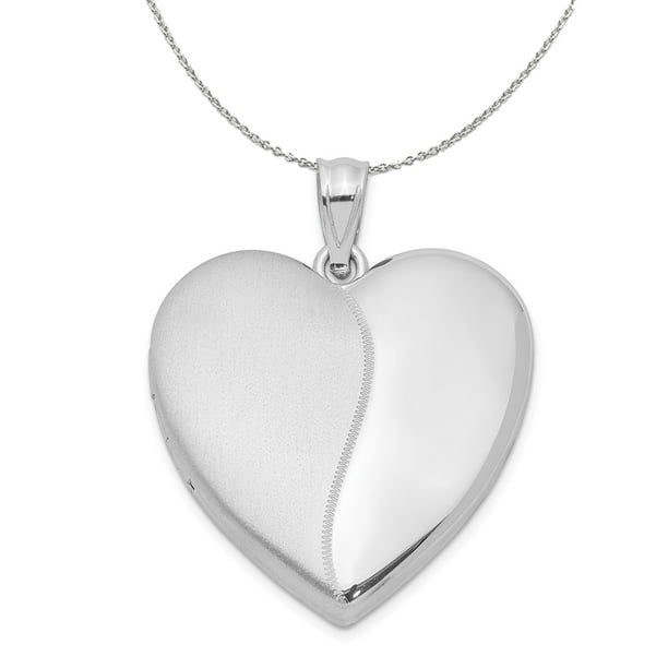 Sterling Silver Locket Jewelry Pendants & Charms Hollow 18 mm 24 mm Heart Locket 